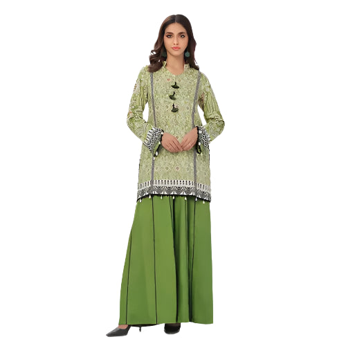 1 Piece Unstitched Printed Linen Shirt VS-42003